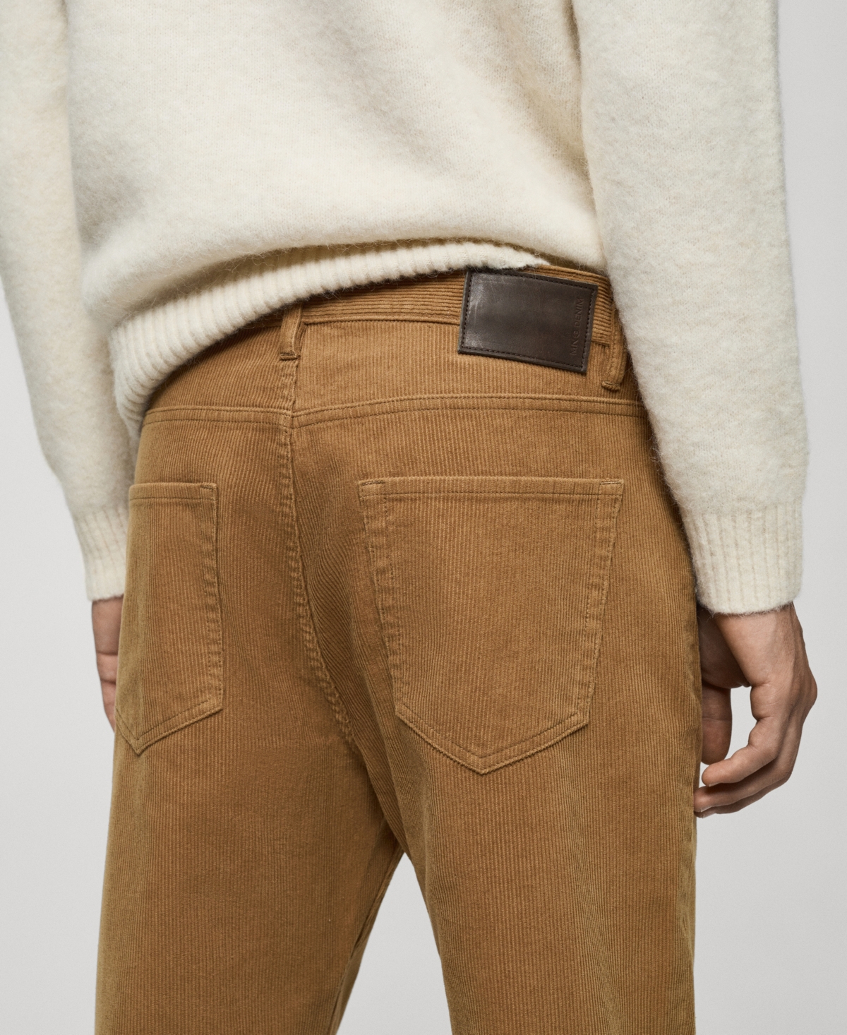 Mango Men's Regular-Fit Corduroy Pants