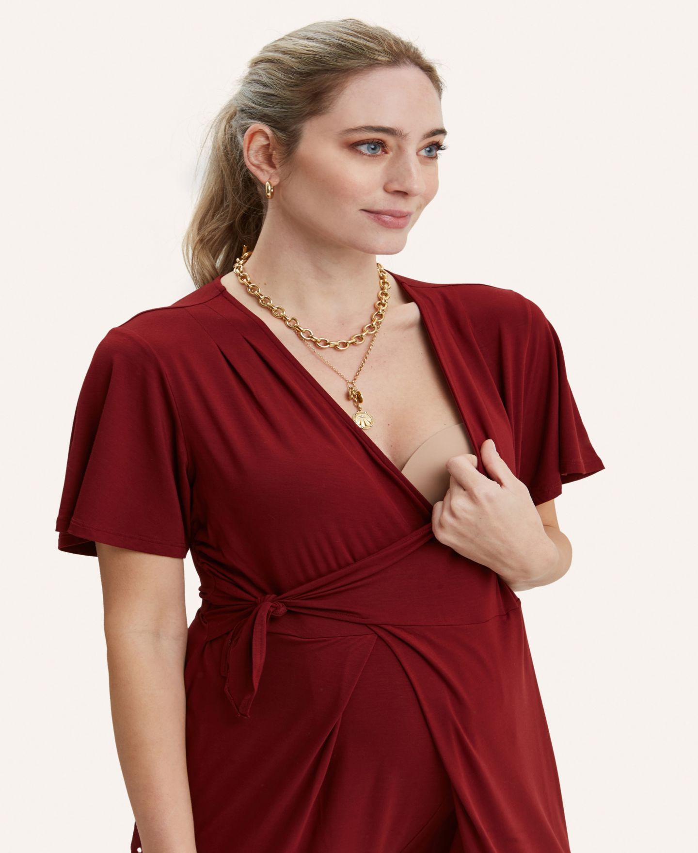 Женский комбинезон NOM Maternity Lucia Nursing Wrap Jumpsuit — фото 5