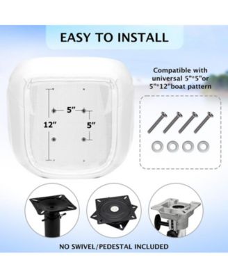 Pontoon Boat Seat,Captain Bucket Seat With Thickened Sponge Padding,Boat Captains Chairs,Fishing Boat Seats, Boat Bucket Seat for Fishing Boat, Sightseeing Boat, Speedboat, Canoe, 1-Piece