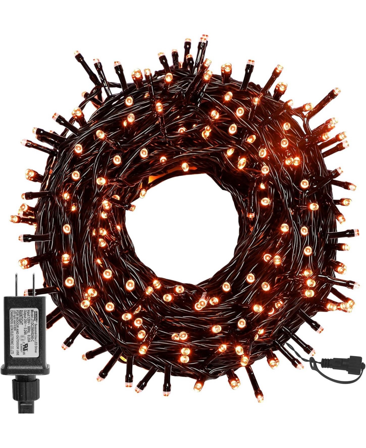 Led String Lights Waterproof Indoor Outdoor Christmas Party - 33 Ft - Orange