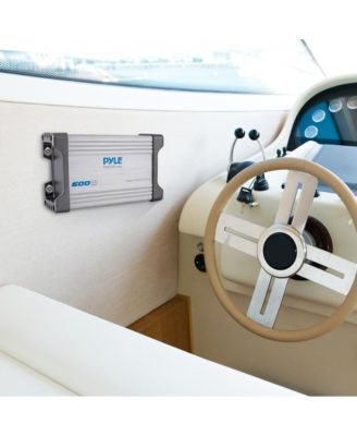 2-Channel Waterproof Marine Amplifier Kit - 600 Watt, AUX/RCA Input