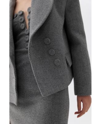 Women's Oversized Padded Shoulder Jacket