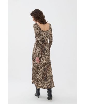 Women's Square Neck Midi Dress