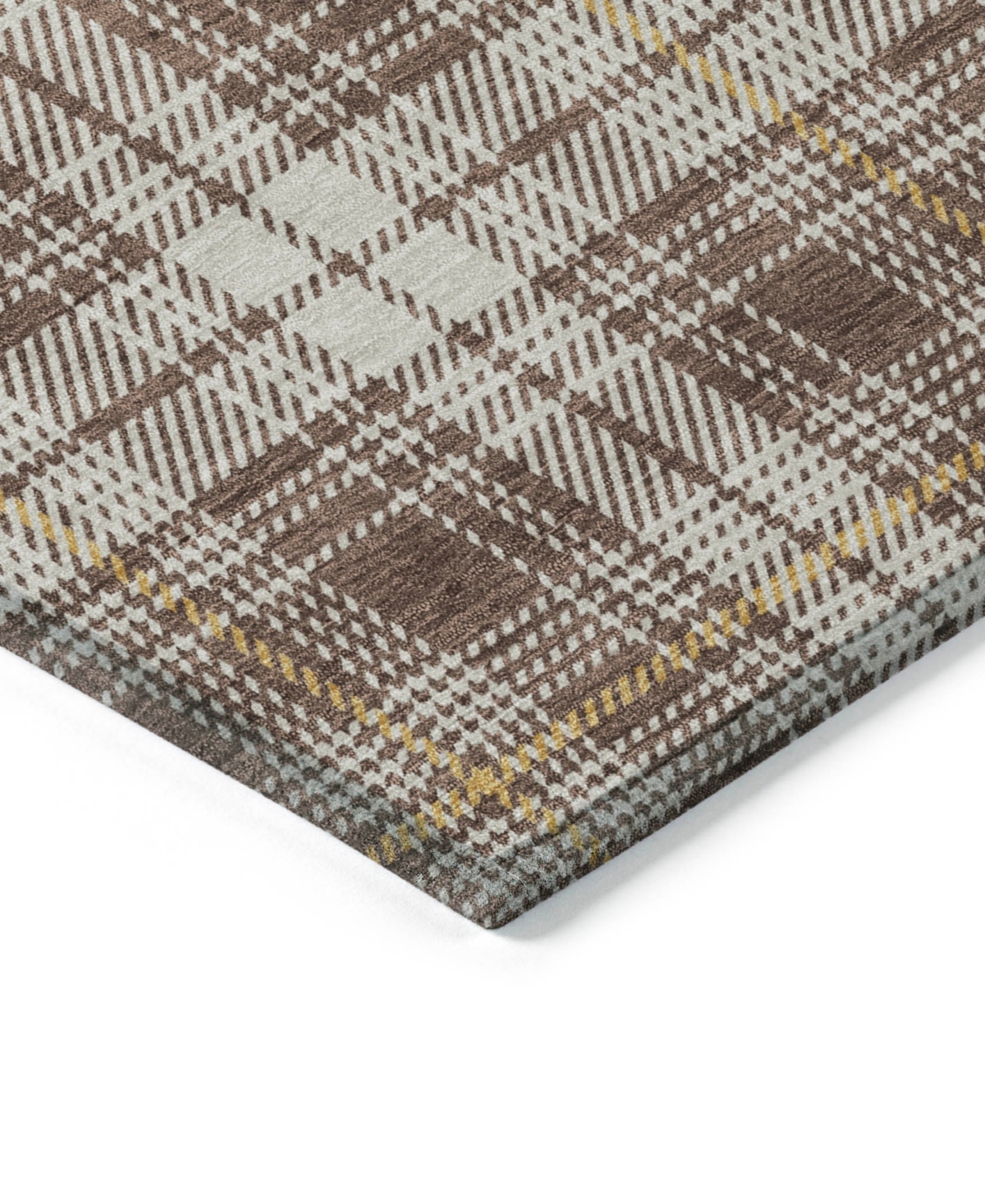Addison Chantille Machine Washable Acn993 9'x12' Area Rug In Brown