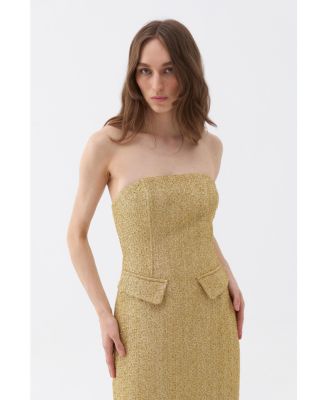 Women's Strapless Maxi Dress