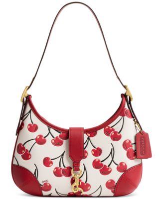 Coach purse leather Fanny outlet pack Belt Bag With Cherry Print