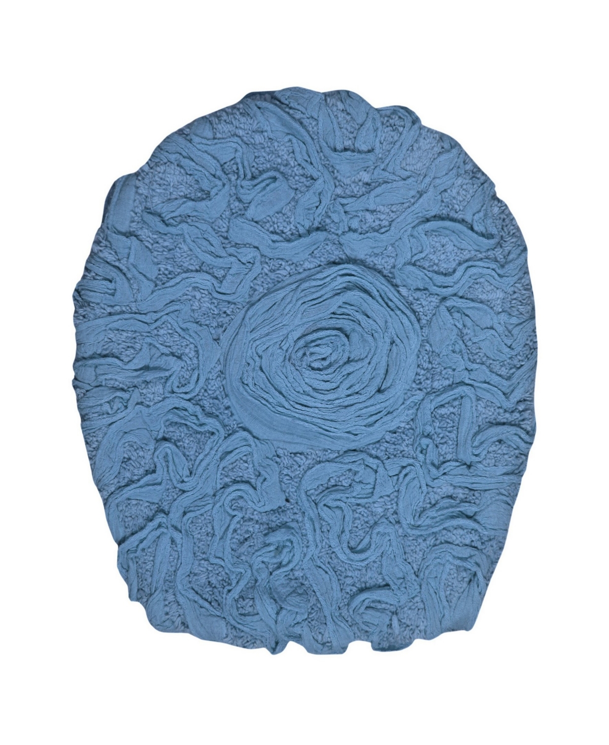 Home Weavers Bell Flower Lid Cover, 18" x 18" - Sky Blue