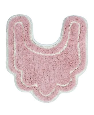 Allure Bathroom U-Shape Contour Toilet Rug, 20" x 20"