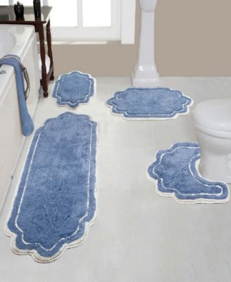 Allure Bathroom 4-Pc. Bath Rug Set