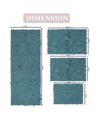 Bell Flower 4-Pc. Bath Rug Set