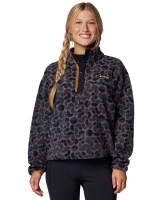 Columbia - Women's Helvetia™ II Printed Cropped Half-Snap Fleece