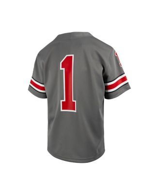 Preschool #1 Steel Ohio State Buckeyes Alternate Untouchable Football Jersey