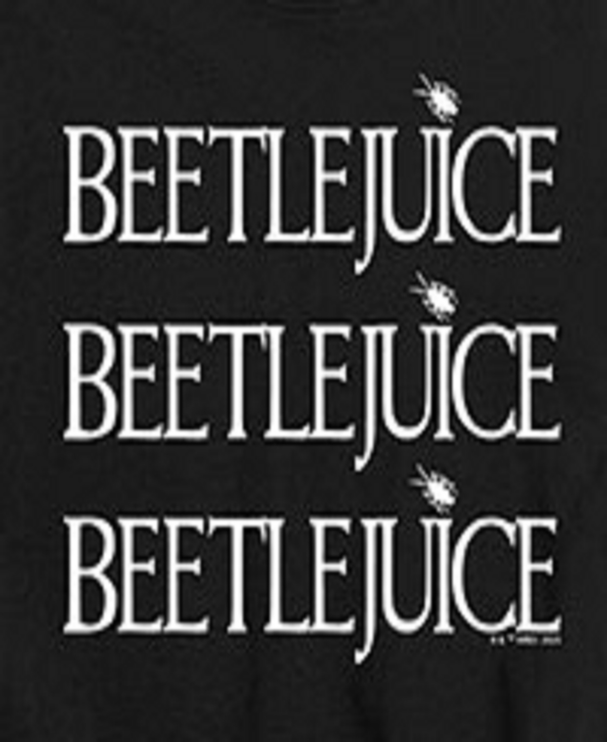 Hybrid Big Boys Beetlejuice Logo Graphic Tee