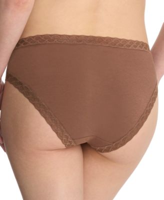 Bliss Lace-Trim Cotton Brief Underwear 156058