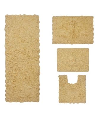 Bell Flower 4-Pc. Bath Rug Set