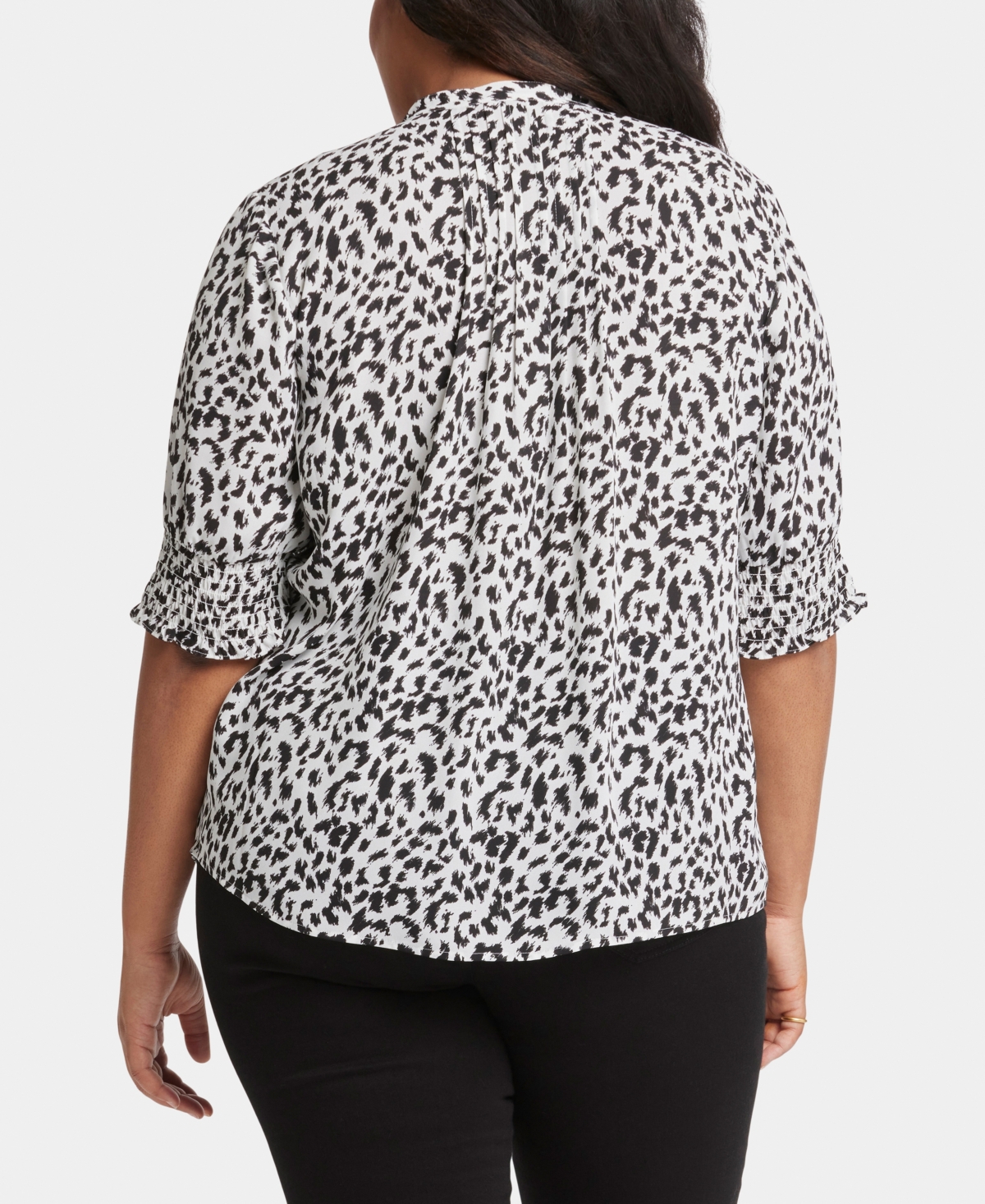 Nydj Print Peasant Top In Gato