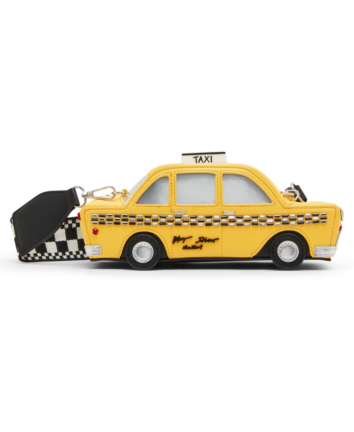 Betsey Johnson Fare Play Taxi Crossbody Bag In Yellow