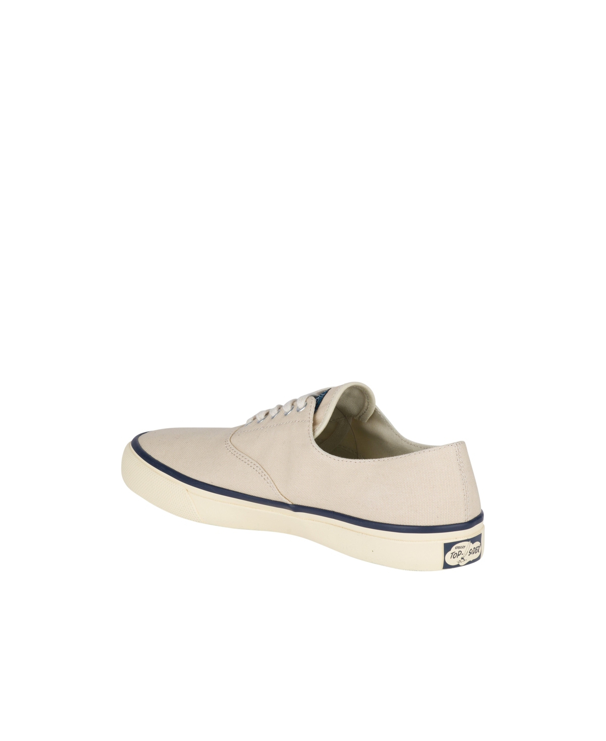 Sperry Men's Seacycled Striper Ii Cvo Textured Lace-up Sneakers In Canvas White,multi