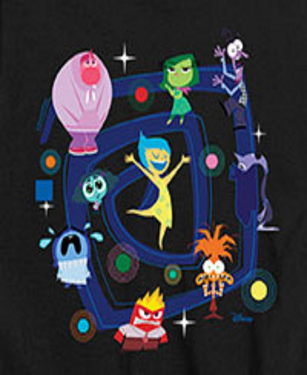 Hybrid Big Boys Inside Out 2 Graphic Tee In Black