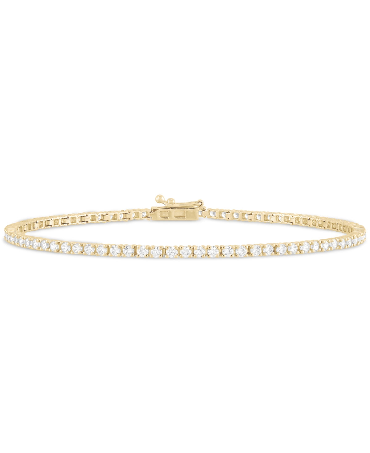 Grown With Love Lab Grown Diamond Tennis Bracelet (2 Ct. T.w.) In 14k White Or Yellow Gold In Yellow Gold