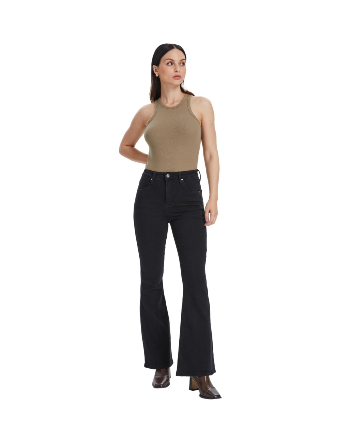 Bayeas Women's High Rise Flare Jeans