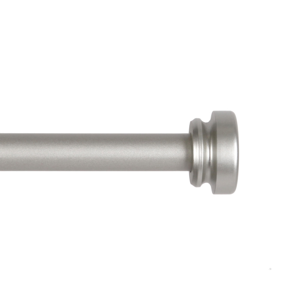 Irvine 5/8 Inch Decorative Window Curtain Rod for Stylish Home Decor - Brushed nickel