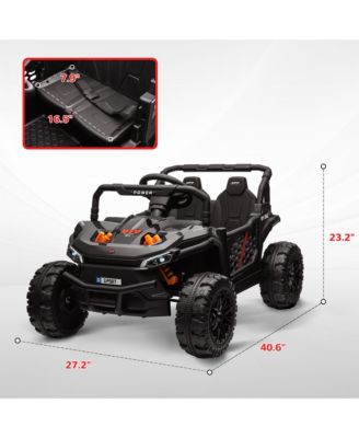 12V Ride On Truck UTV Toy with 4-Wheel Suspension