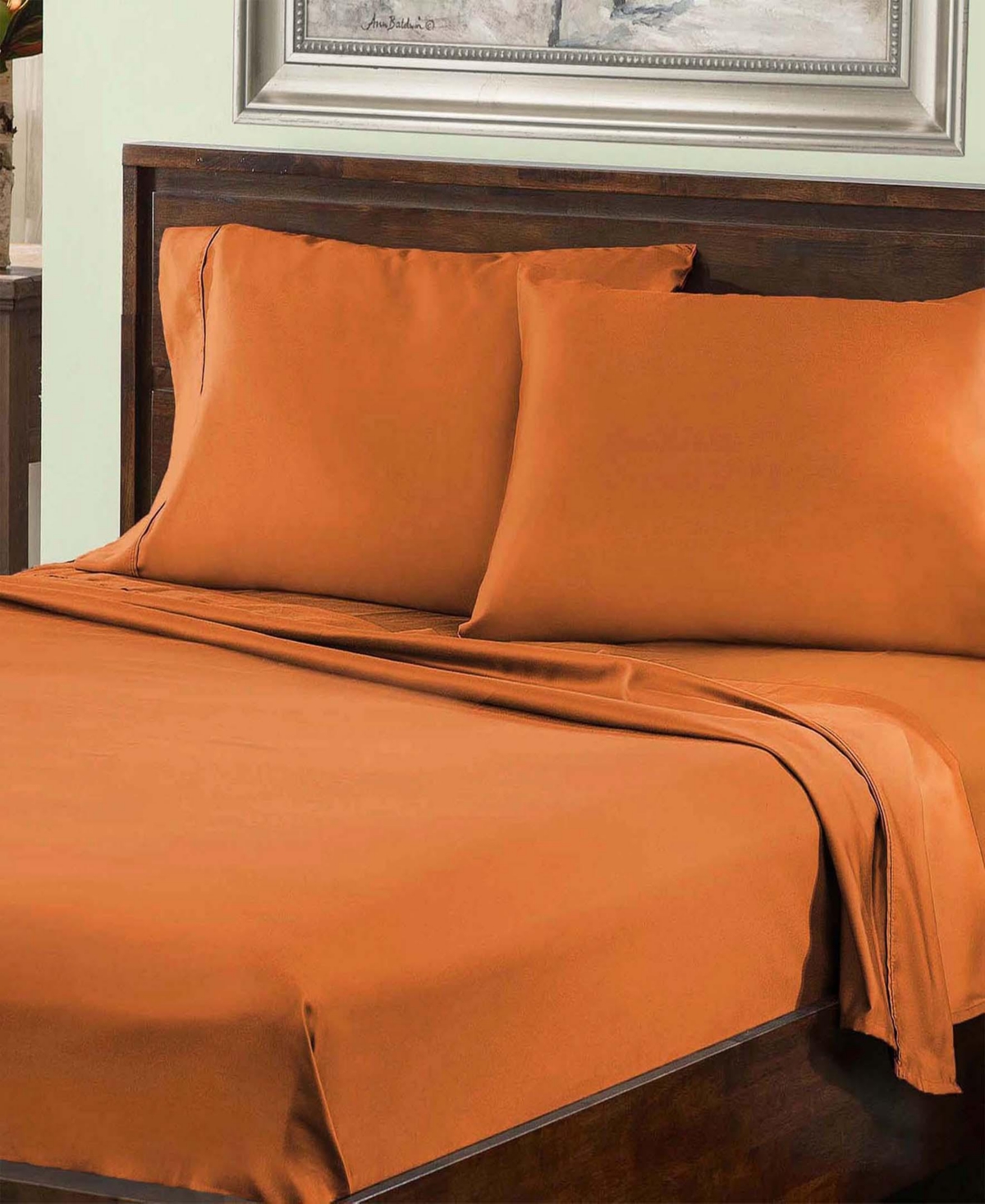 Superior 800 Thread Count Cotton Solid Deep Pocket Bed Sheet Set