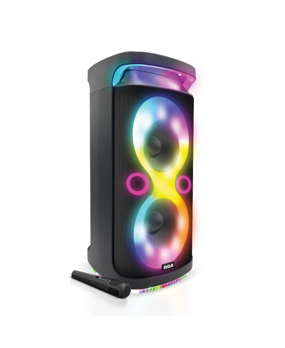 Rca Disco 2108 Flame Effect Bluetooth Speaker, Dual Woofer