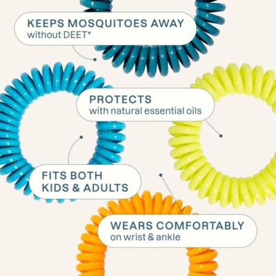 Mosquito Repellent Bracelets - Elastic - 1 Pack | 10 Count