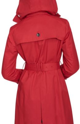 Women's 36 1/2” D/B Trench Coat With Removable Hood