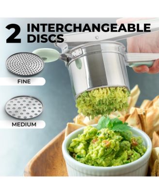 Stainless Steel Potato Masher – Heavy Duty Ricer Tool, Press & Mash Design