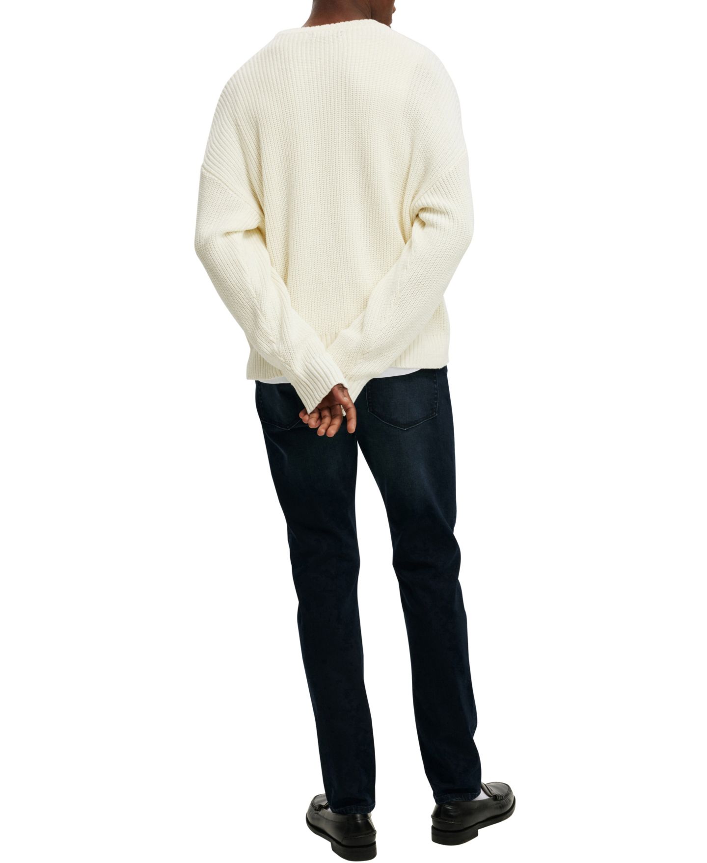 Мужские джинсы COTTON ON Relaxed Tapered, цвет: Синий — фото 3