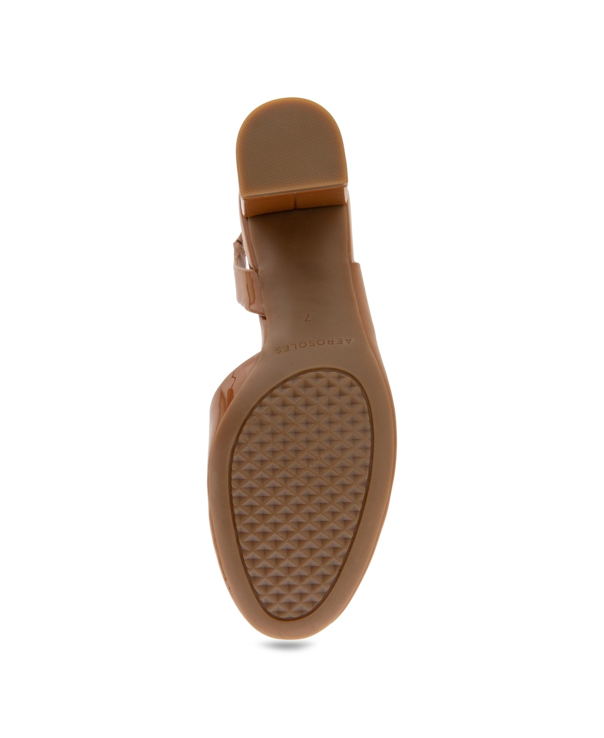 Aerosoles Women's Ice Pop Slingback Pumps In Tan Patent Smooth