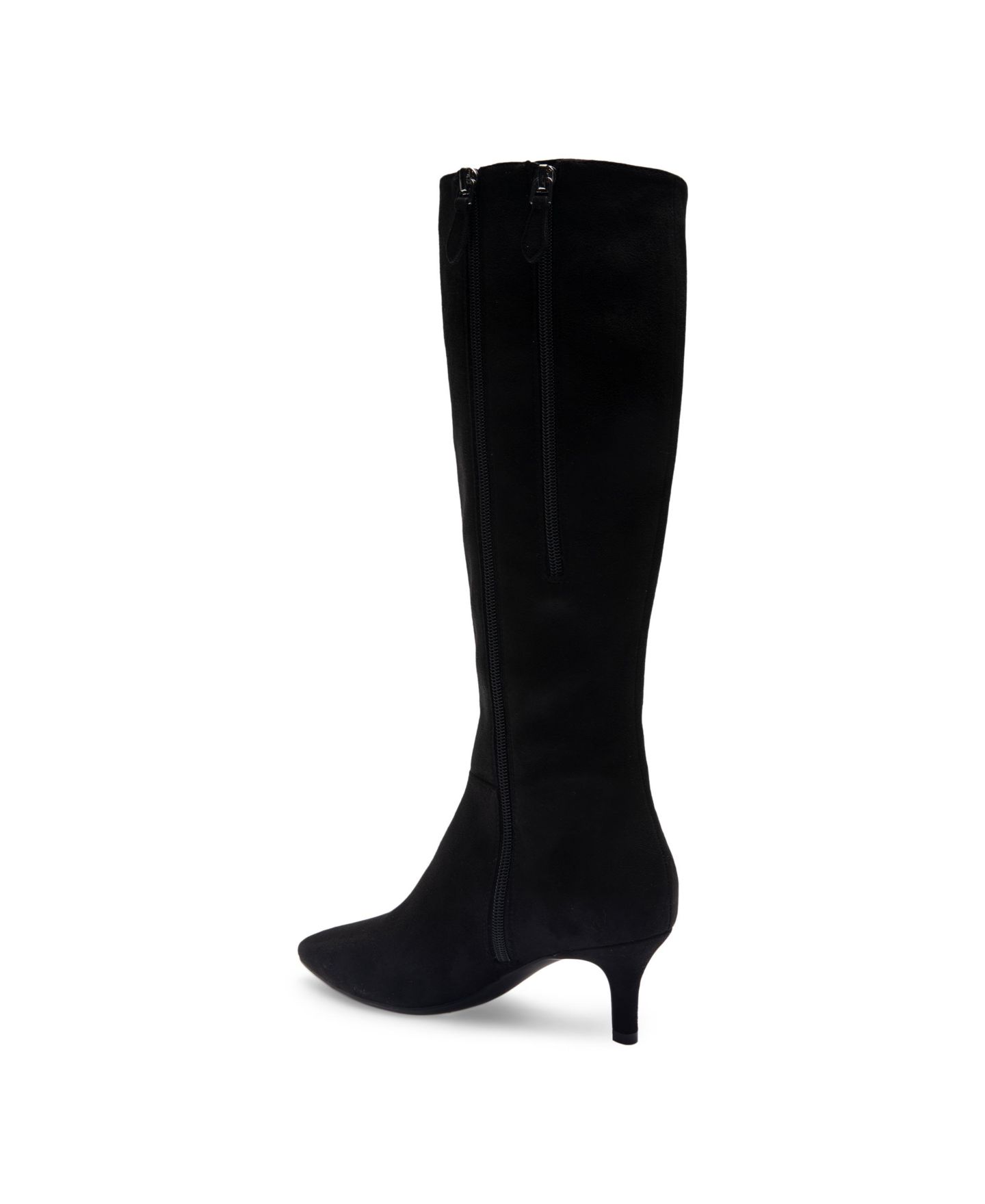 Женские ботинки Aerosoles Epic Kitten Heel Tall, цвет: Чёрный искусственный замшевый — фото 6