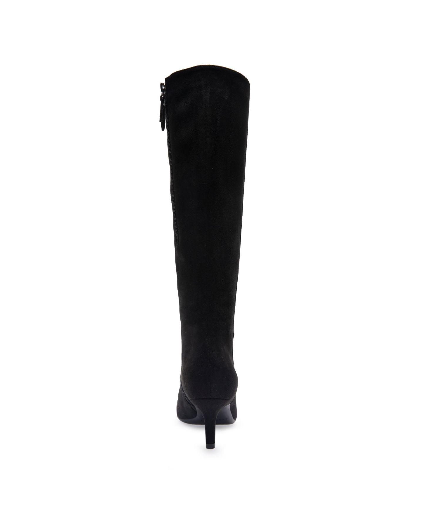 Женские ботинки Aerosoles Epic Kitten Heel Tall, цвет: Чёрный искусственный замшевый — фото 3