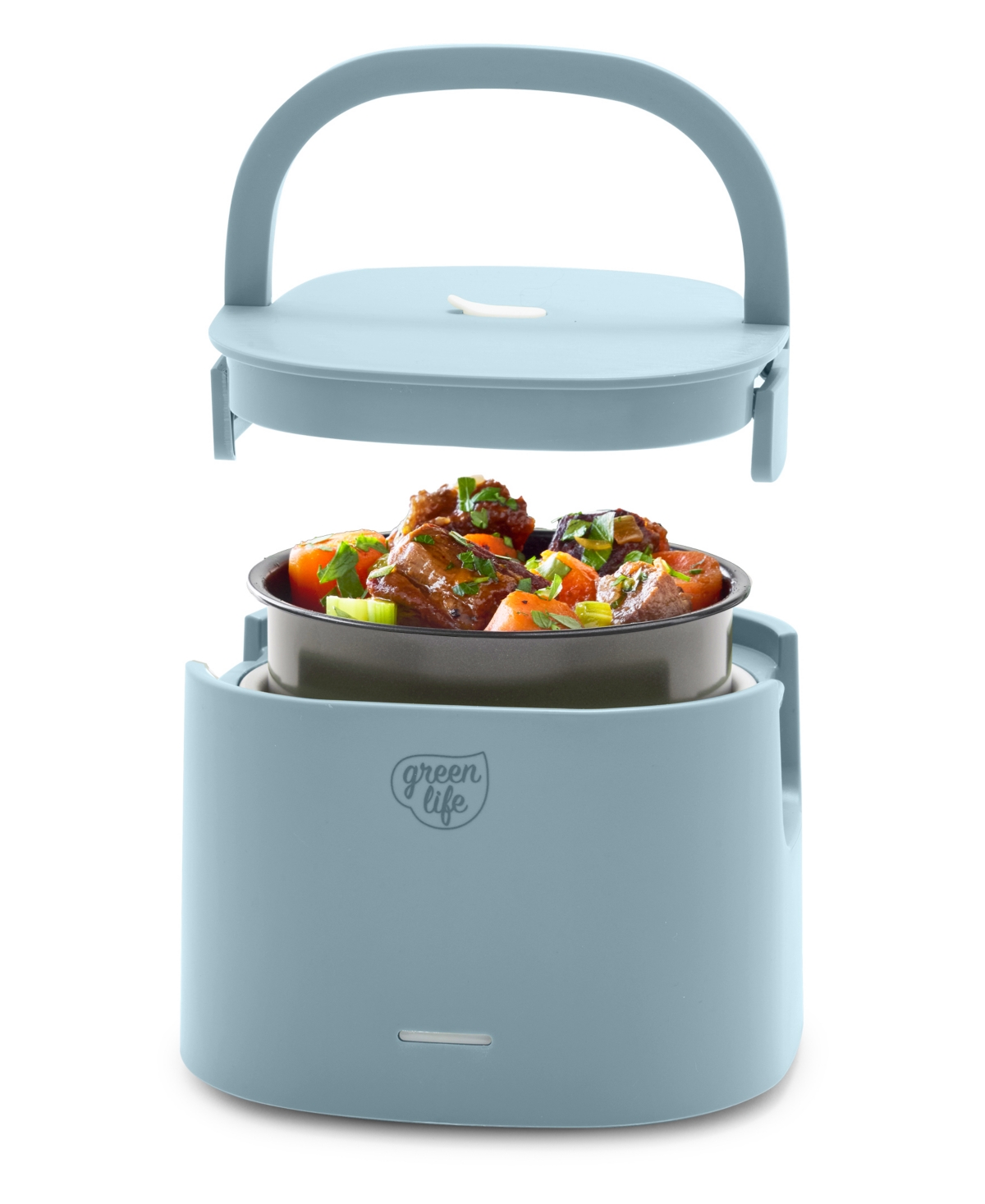 Greenlife 20 oz Healthy Electric Lunch Box In Blue Haze