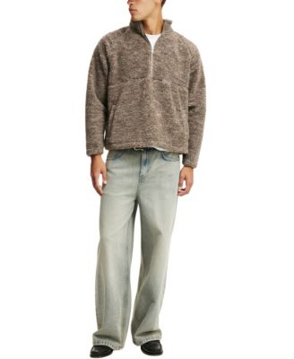 Men's Teddy 1/2 Zip Fleece Sweatshirt