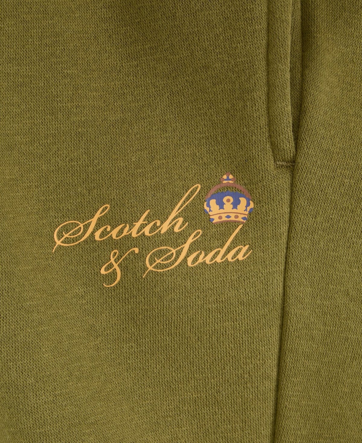 Scotch & Soda Little Boys 1/4 Zip Fleece Pullover Sweatshirt And Jogger, 2-piece Set In Moss Green
