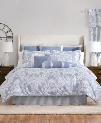 Floral Damask Tailored Window Valance, 80"x17"