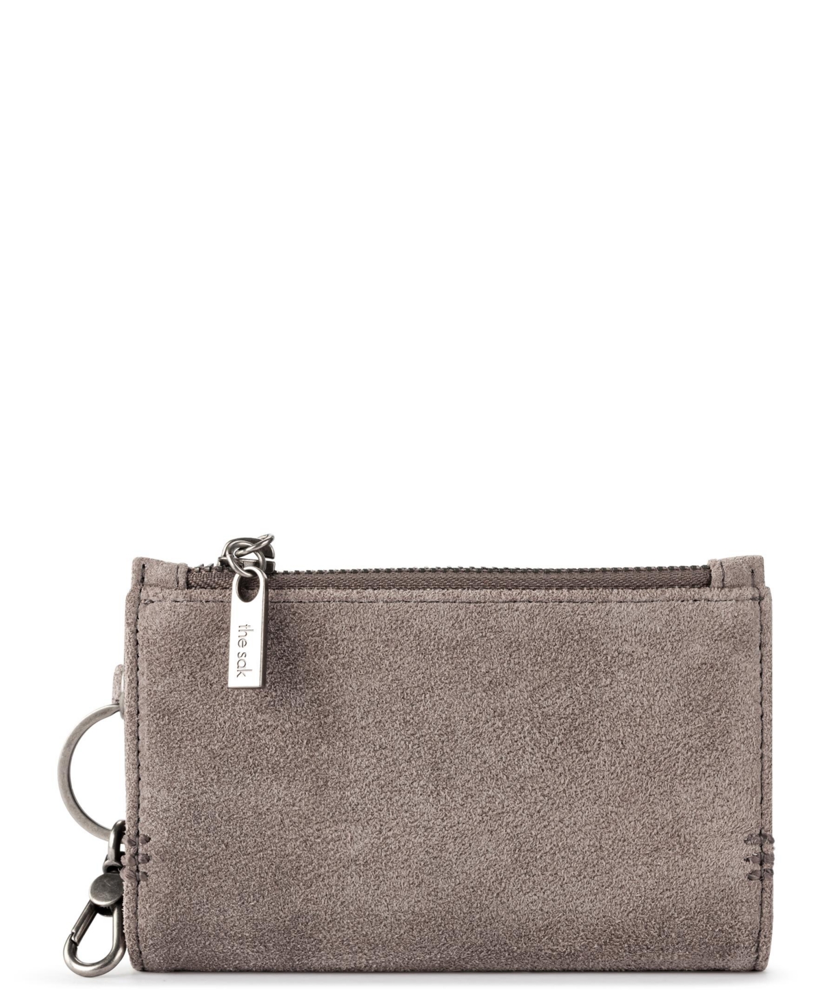 The Sak Encino Leather Wallet In Mushroom Suede