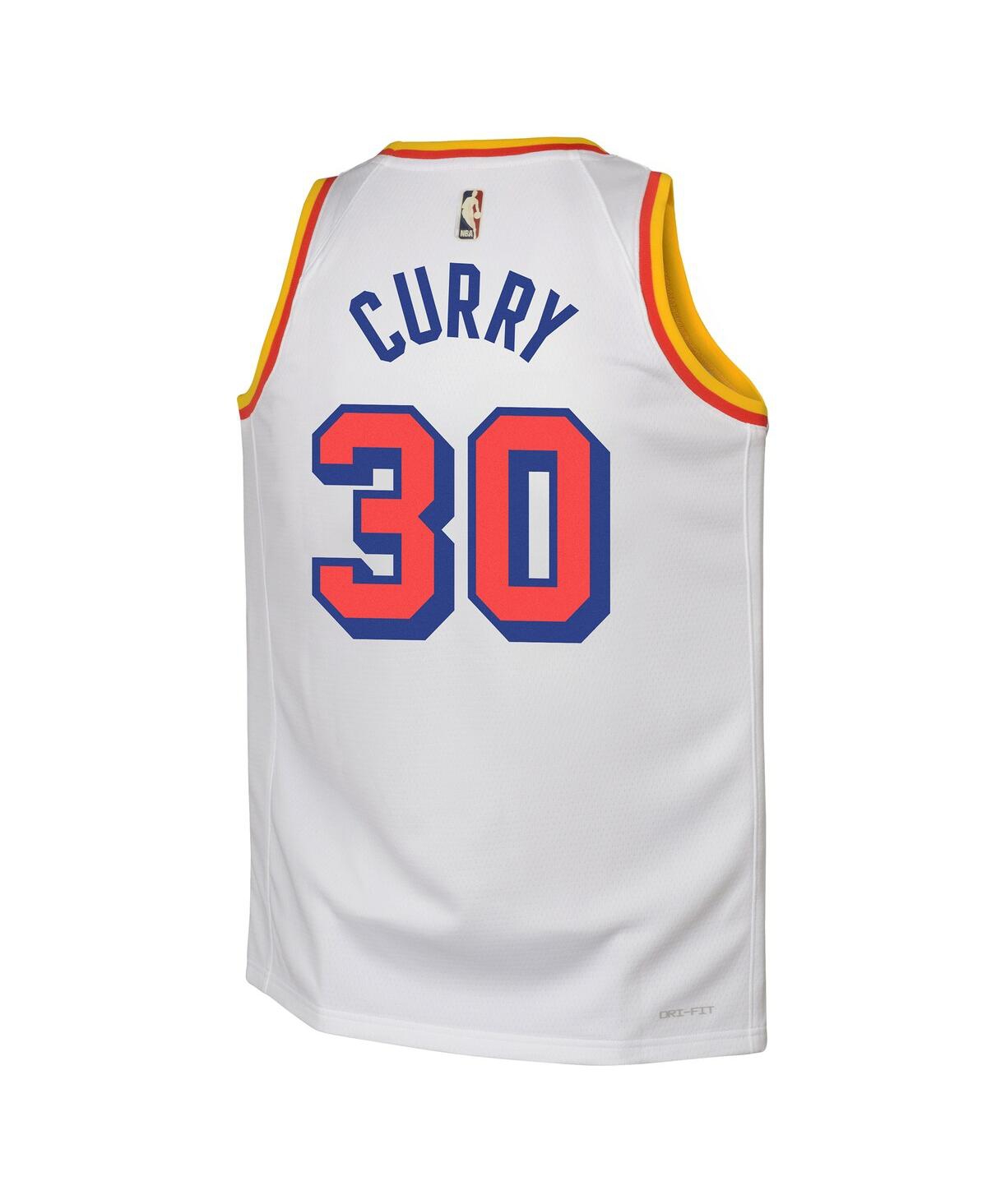 Nike Big Boys and Girls Stephen CurryGolden State Warriors 2024/25 Swingman Jersey - Classic Edition - White