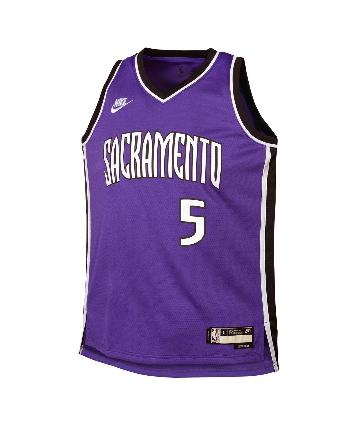 Nike Big Boys and Girls De'Aaron FoxSacramento Kings 2024/25 Swingman Jersey - Classic Edition - Purple