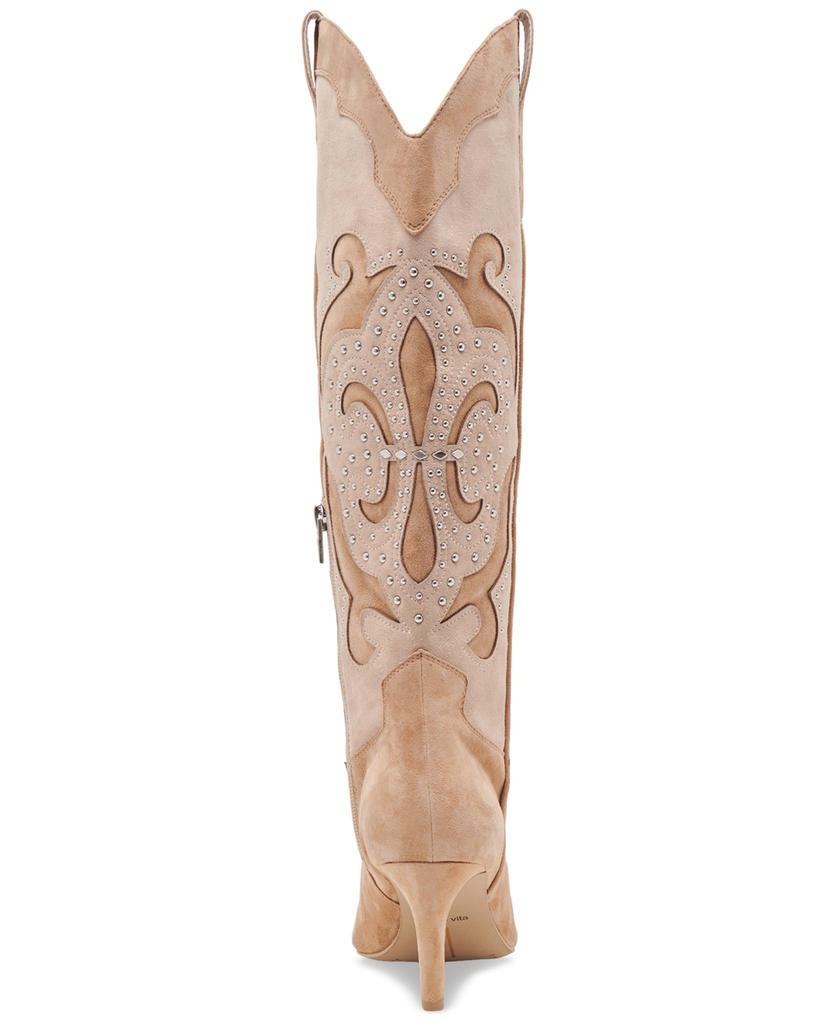 Dolce Vita Women's Finley Studded Tall Western Dress Boots
