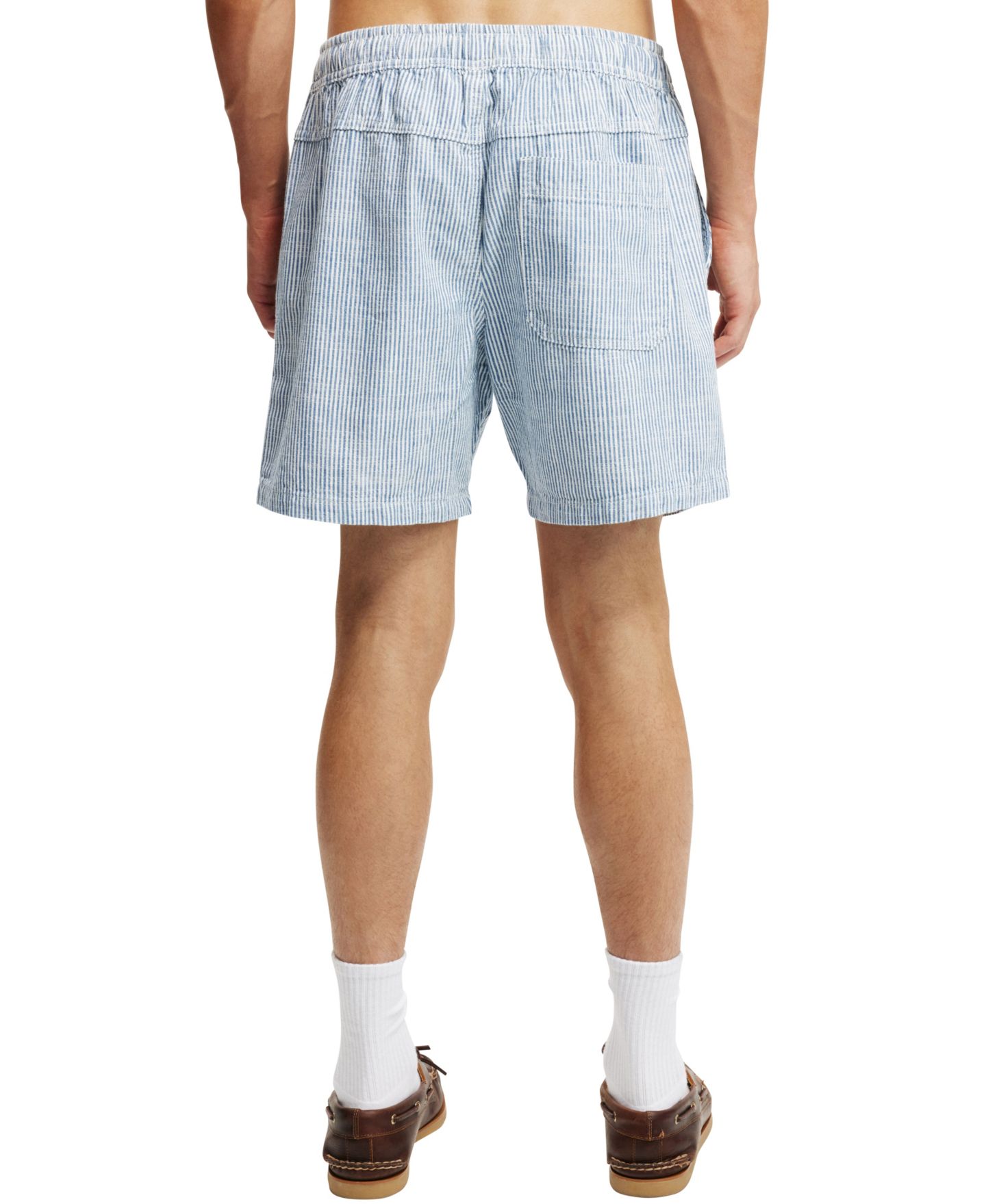 Мужские шорты COTTON ON Easy Short, цвет: Синий / Полосатый — фото 2