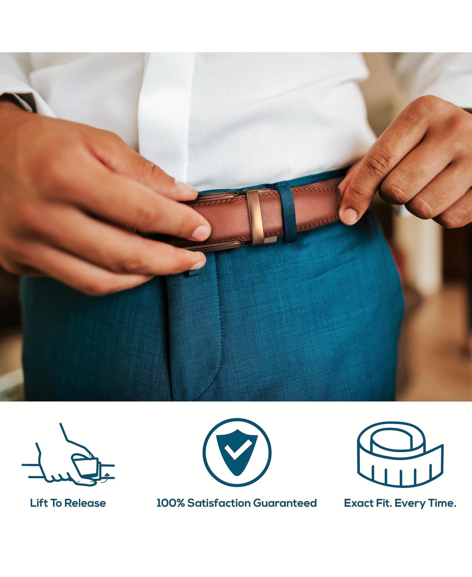 Men's Ballast Leather Linxx Ratchet Belt