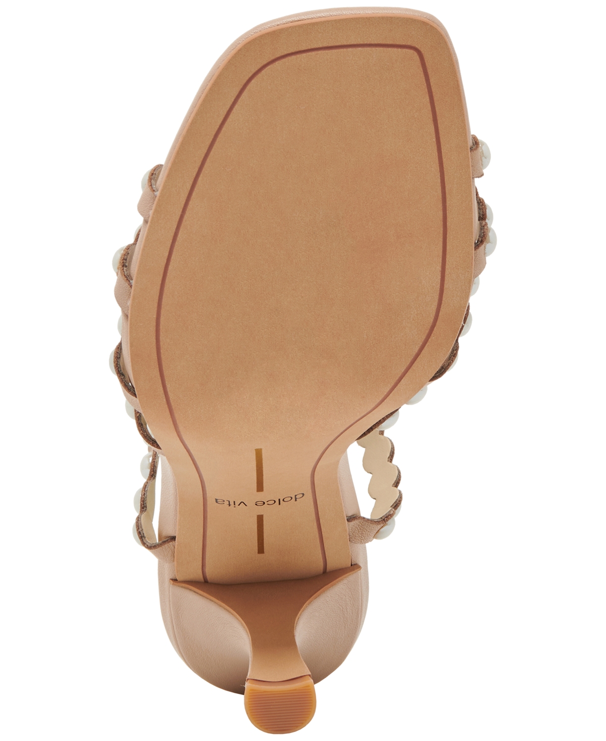 Dolce Vita Women's Hellen Pearl Strappy Two-Piece Stiletto Dress Sandals