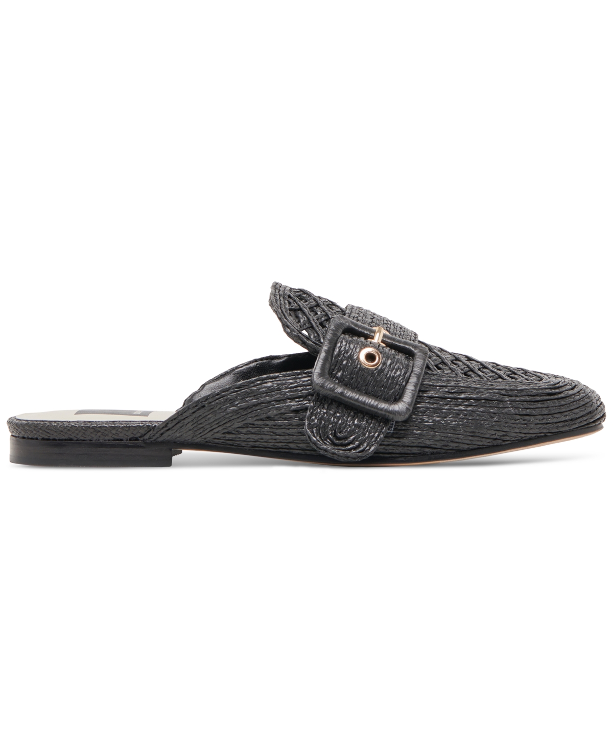 Dolce Vita Women's Sianna Woven Raffia Slip-On Mule Flats
