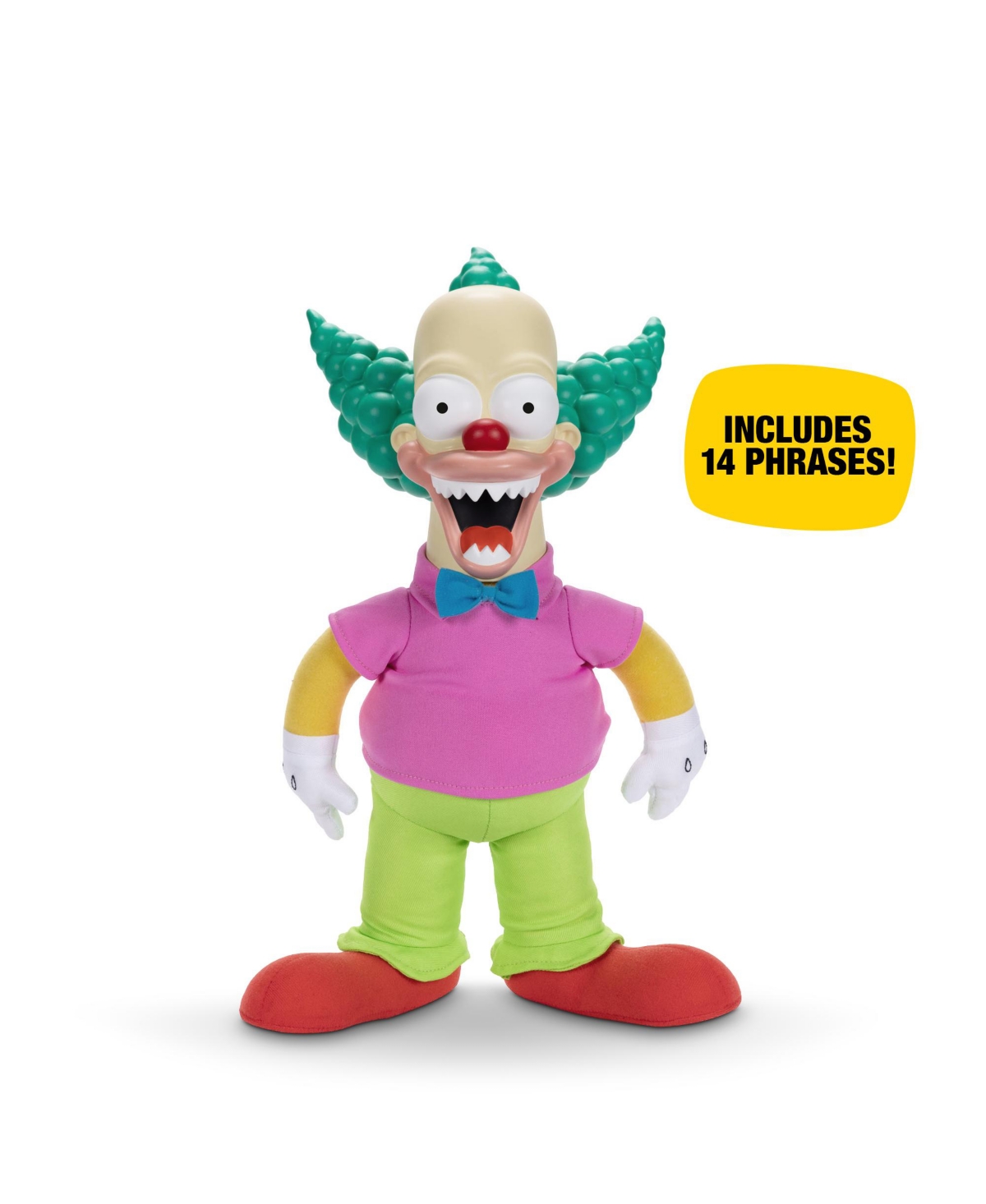 The Simpsons Talking Krusty Doll In Multicolor