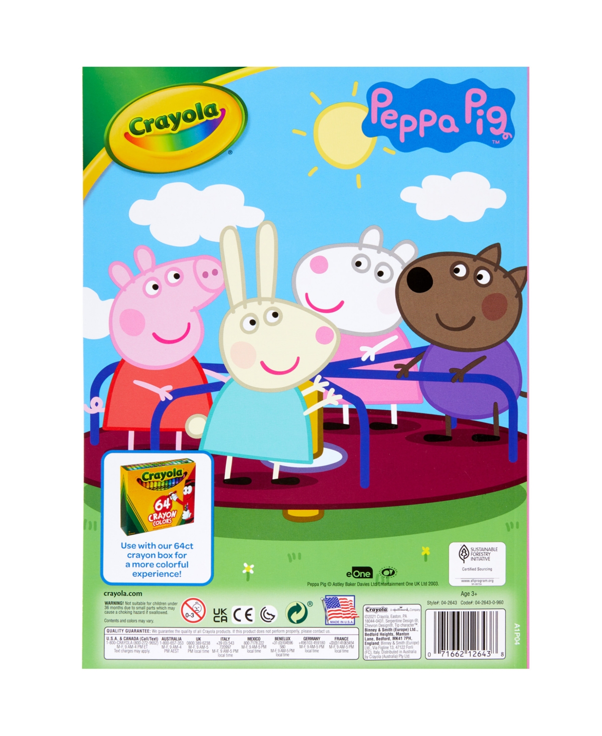 Crayola Peppa Pig Coloring Book, 8 Pack In Assorted